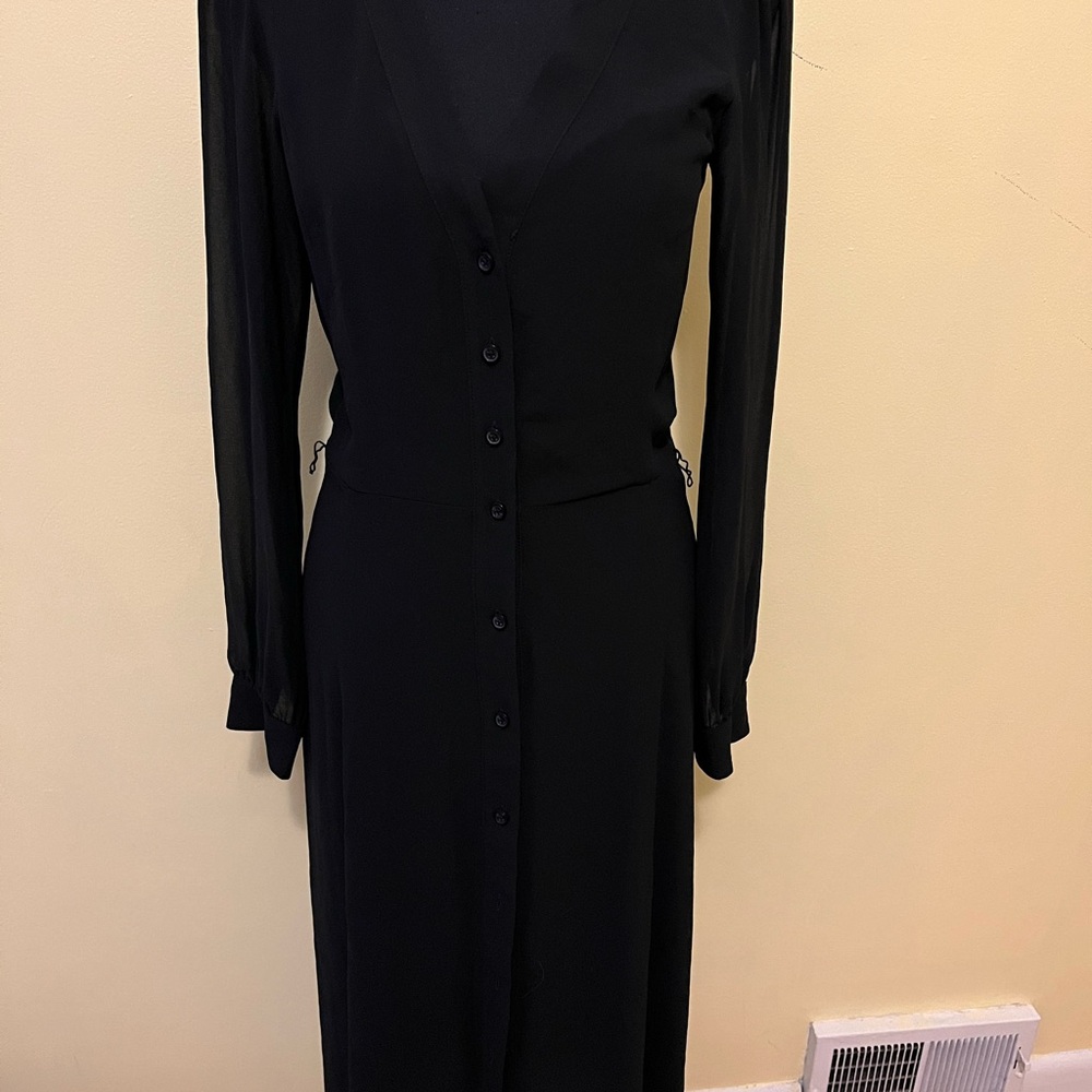 Michael Kors Black Long Sleeve Dress. Missing belt